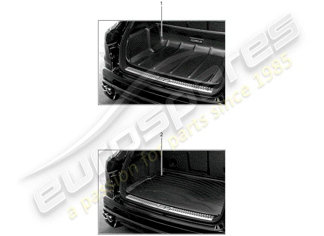 Porsche Tequipment Cayenne (2004) LUGGAGE COMPARTMENT TRAY Part Diagram