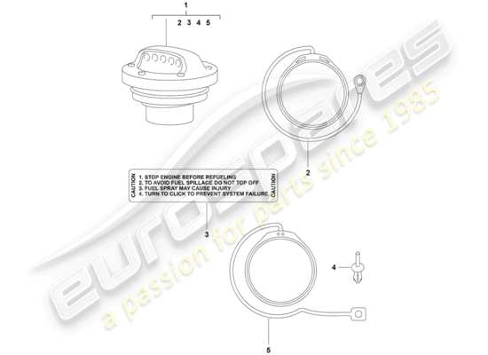 a part diagram from the Porsche Tequipment Cayenne (2005) parts catalogue