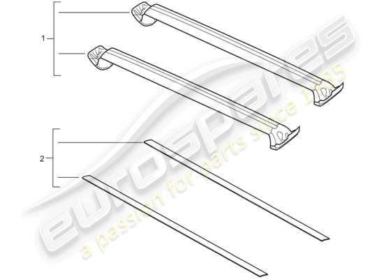 a part diagram from the Porsche Tequipment Cayenne (2005) parts catalogue