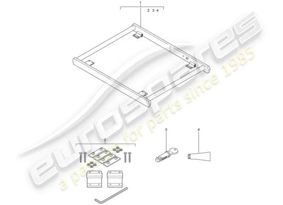 a part diagram from the Porsche Tequipment Cayenne (2005) parts catalogue