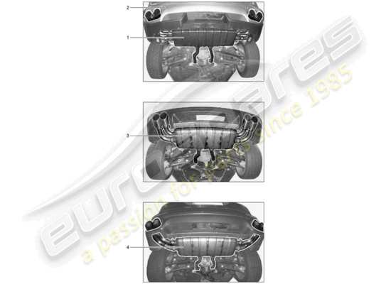 a part diagram from the Porsche Tequipment Cayenne parts catalogue