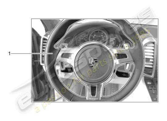 a part diagram from the Porsche Tequipment Cayenne parts catalogue