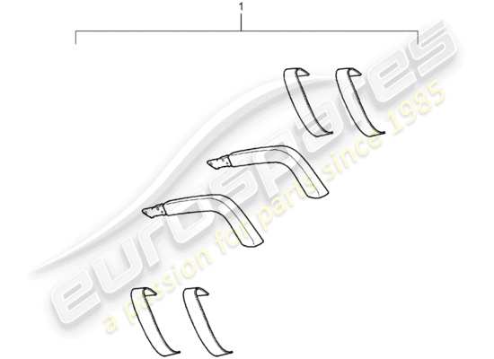 a part diagram from the Porsche Tequipment Cayenne parts catalogue