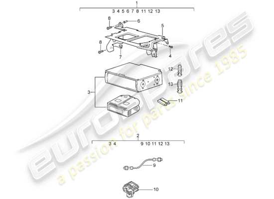 a part diagram from the Porsche Tequipment Cayenne parts catalogue