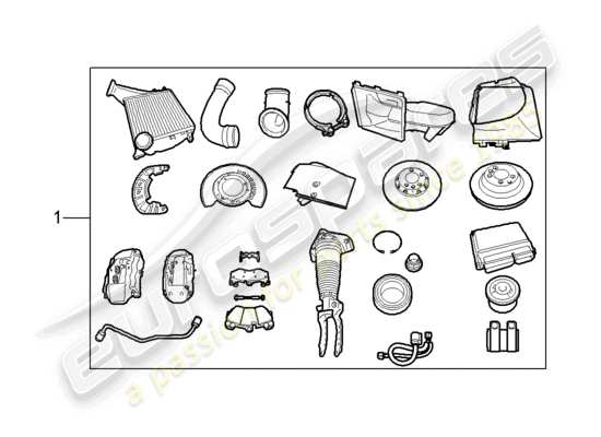 a part diagram from the Porsche Tequipment Cayenne (2007) parts catalogue