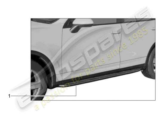 a part diagram from the Porsche Tequipment Cayenne parts catalogue