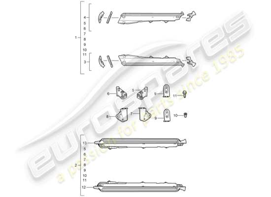 a part diagram from the Porsche Tequipment Cayenne (2008) parts catalogue