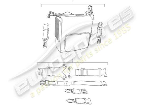 a part diagram from the Porsche Tequipment Cayenne parts catalogue