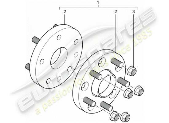 a part diagram from the Porsche Tequipment Cayenne (2010) parts catalogue