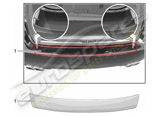 a part diagram from the Porsche Tequipment Cayenne parts catalogue