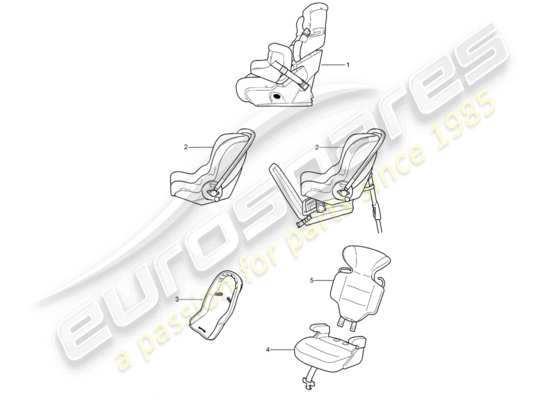 a part diagram from the Porsche Tequipment Cayenne (2011) parts catalogue