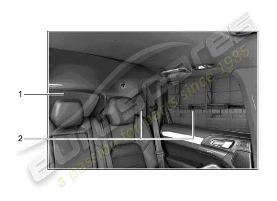 a part diagram from the Porsche Tequipment Cayenne parts catalogue