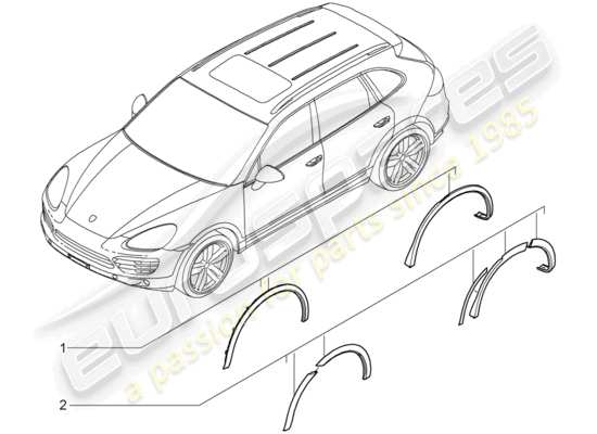 a part diagram from the Porsche Tequipment Cayenne (2013) parts catalogue