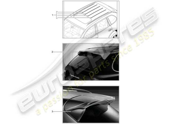 a part diagram from the Porsche Tequipment Cayenne (2014) parts catalogue