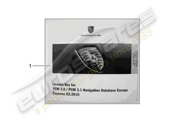 a part diagram from the Porsche Tequipment Cayenne parts catalogue