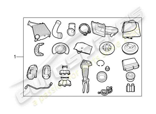 a part diagram from the Porsche Tequipment Cayenne (2015) parts catalogue