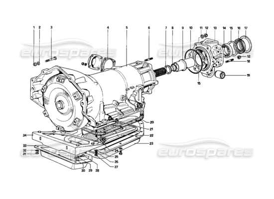 a part diagram from the Ferrari 400 parts catalogue