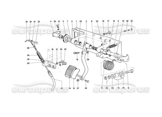 a part diagram from the Ferrari 400 parts catalogue