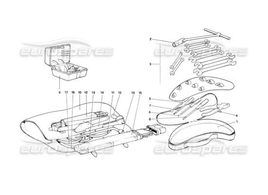 a part diagram from the Ferrari 400 parts catalogue