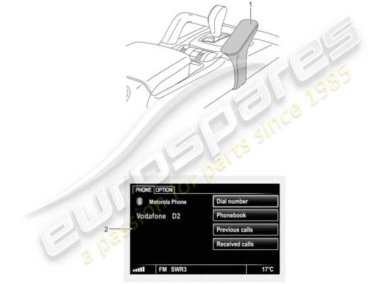 a part diagram from the Porsche Tequipment Cayenne (2016) parts catalogue