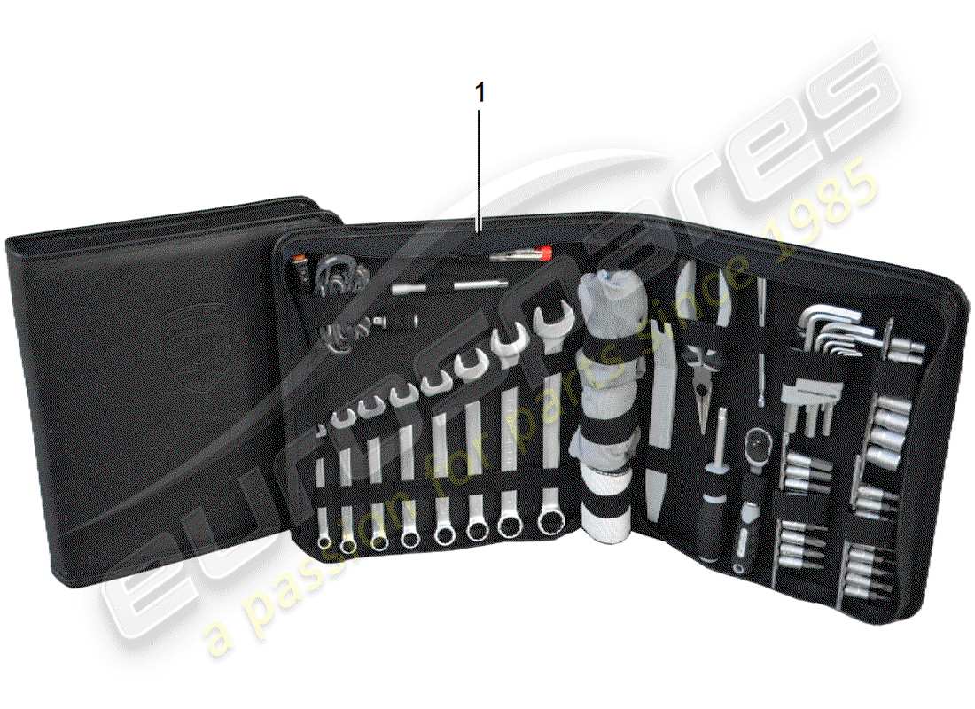 Porsche Tequipment Cayenne (2017) TOOL KIT BAG Part Diagram