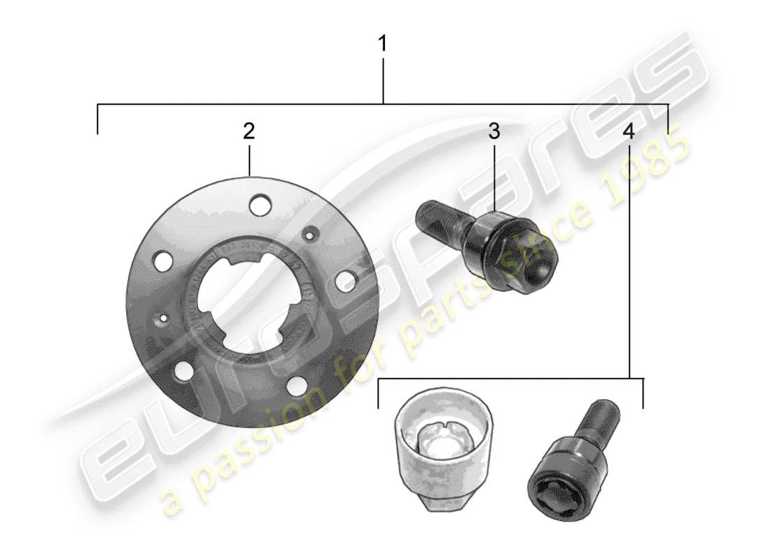 Porsche Tequipment Cayenne (2017) SPACER WASHER Part Diagram