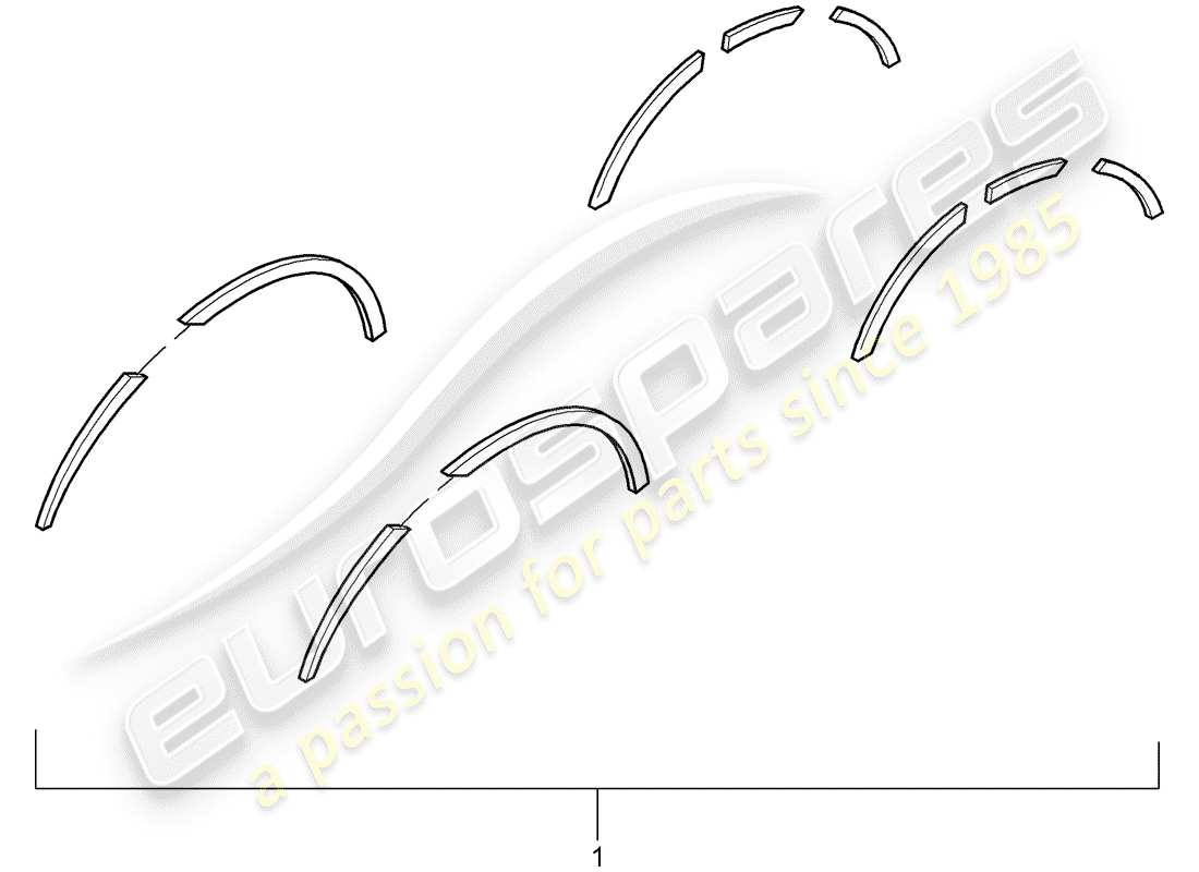 Porsche Tequipment Cayenne (2017) FENDER FLARE Part Diagram