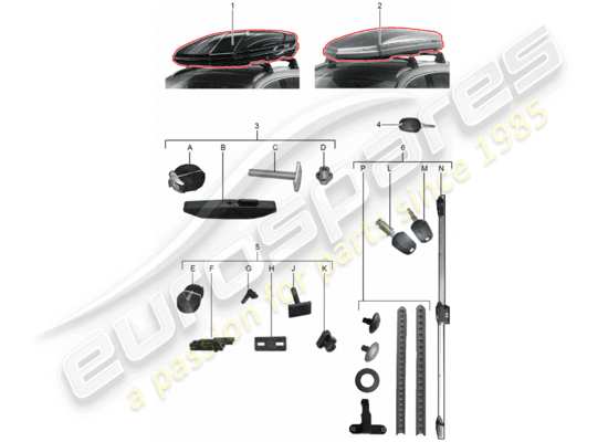 a part diagram from the Porsche Tequipment Cayenne (2017) parts catalogue