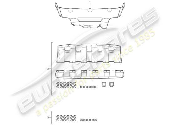 a part diagram from the Porsche Tequipment Cayenne (2017) parts catalogue