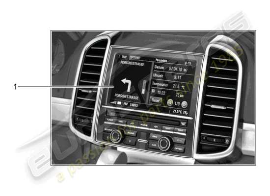 a part diagram from the Porsche Tequipment Cayenne (2018) parts catalogue