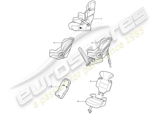 a part diagram from the Porsche Tequipment Cayenne parts catalogue