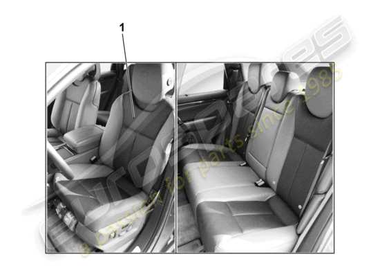 a part diagram from the Porsche Tequipment Cayenne parts catalogue