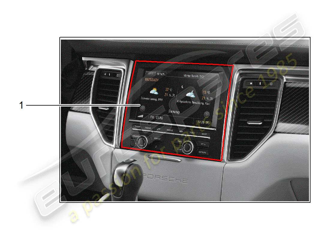 Porsche Tequipment Macan (2014) INSTALLATION KIT Part Diagram