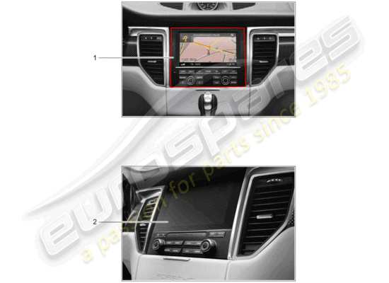 a part diagram from the Porsche Tequipment Macan parts catalogue