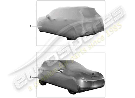 a part diagram from the Porsche Tequipment Macan parts catalogue