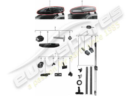 a part diagram from the Porsche Tequipment Macan parts catalogue