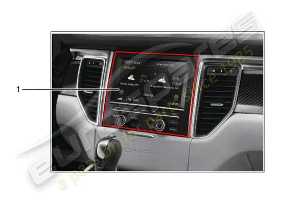 a part diagram from the Porsche Tequipment Macan parts catalogue