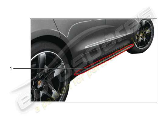 a part diagram from the Porsche Tequipment Macan parts catalogue