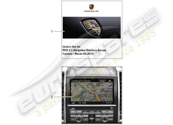 a part diagram from the Porsche Tequipment Macan parts catalogue