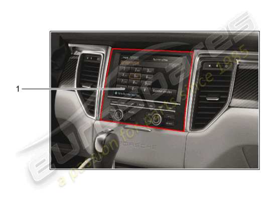 a part diagram from the Porsche Tequipment Macan parts catalogue