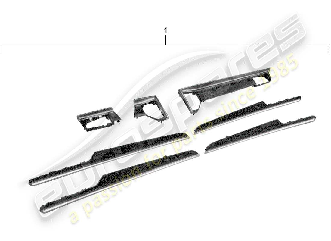 Porsche Tequipment Macan (2018) TRIM FOR DASH PANEL Part Diagram