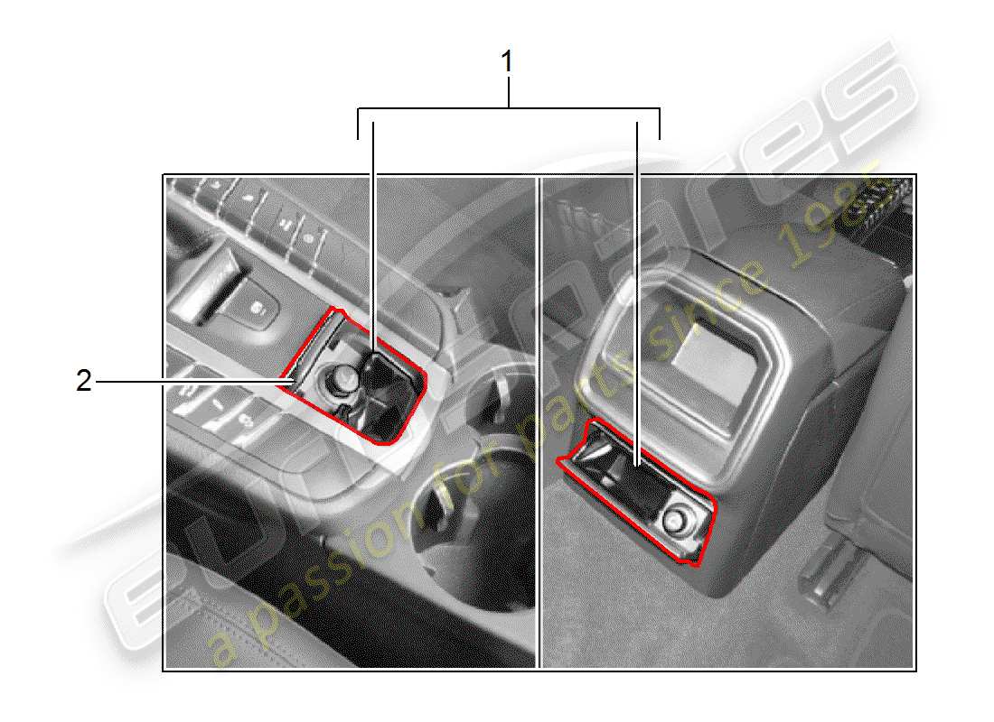 Porsche Tequipment Macan (2018) SMOKER PACKAGE Part Diagram