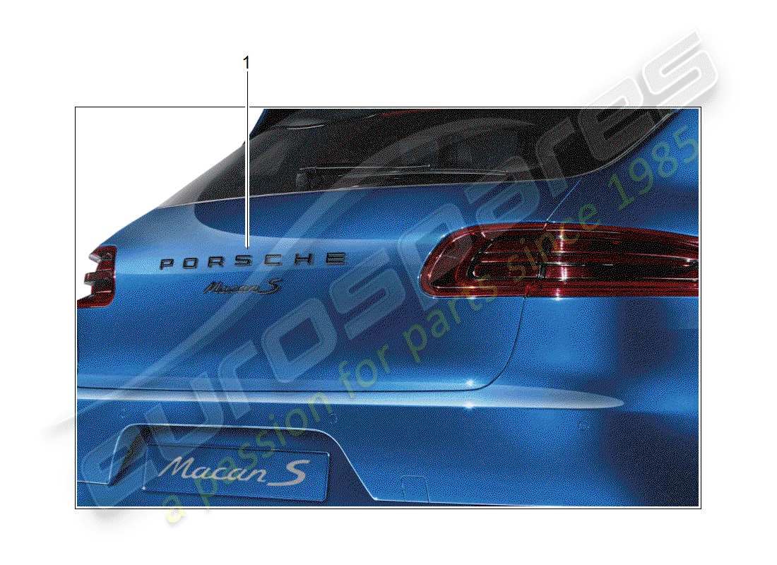 Porsche Tequipment Macan (2019) INSCRIPTION Part Diagram