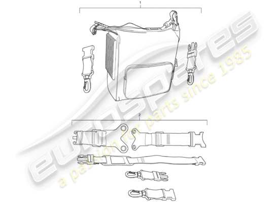 a part diagram from the Porsche Tequipment Macan parts catalogue