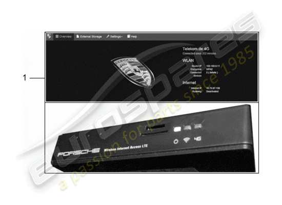 a part diagram from the Porsche Tequipment Macan (2020) parts catalogue