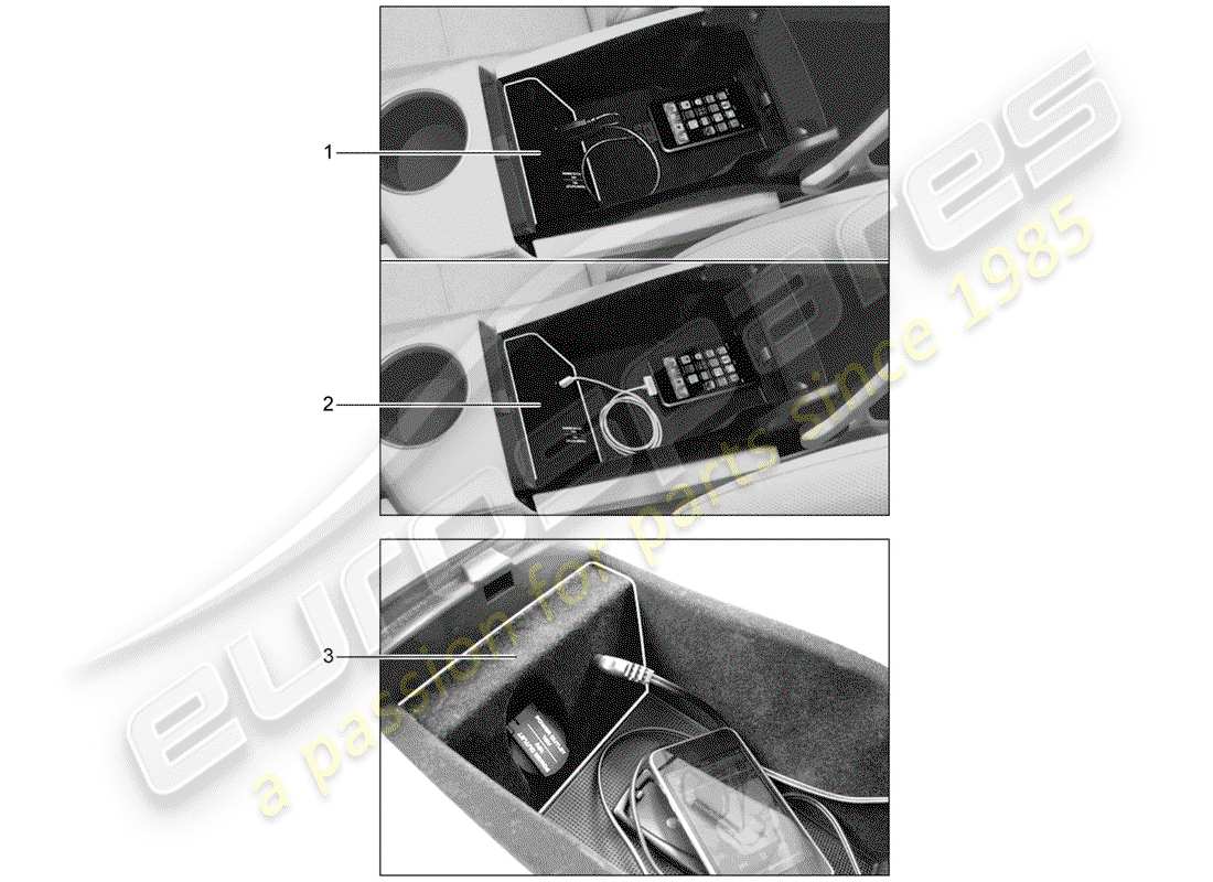 Porsche Tequipment Panamera (2010) MULTIMEDIA INTERFACE Part Diagram