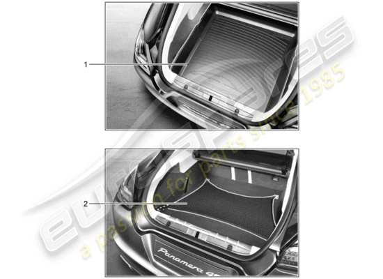 a part diagram from the Porsche Tequipment Panamera (2010) parts catalogue