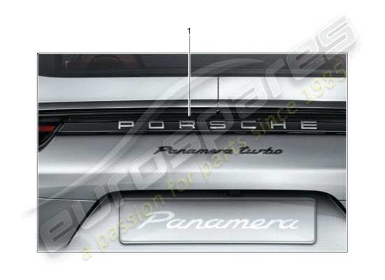 a part diagram from the Porsche Tequipment Panamera (2010) parts catalogue