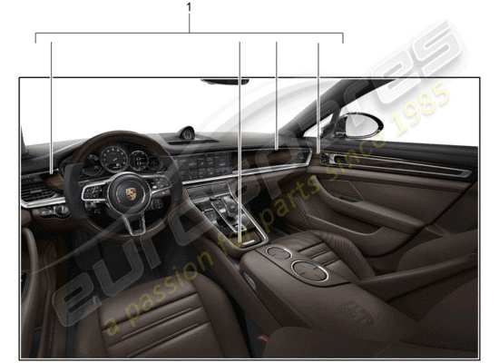 a part diagram from the Porsche Tequipment Panamera (2011) parts catalogue