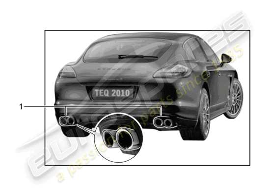 a part diagram from the Porsche Tequipment Panamera (2013) parts catalogue